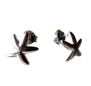 Jewellery Collection: Star Fish Stud Earrings - Sterling Silver