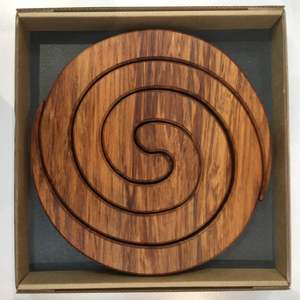 Rimu Koru Spiral Trivet - Naturally Wood