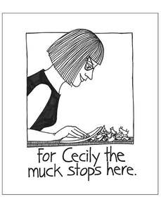 Home Living Collection: Cecily Dish Cloth - The Muck Stops Here