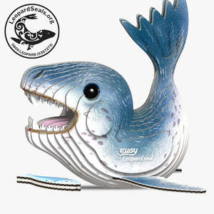 Games Puzzles And Jigsaws Collection: Eugy Leopard Seal 3D Model Kit