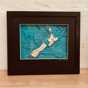 Souvenir Collection: New Zealand - 3D Topographical Map