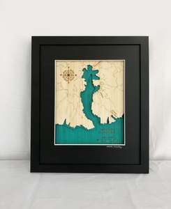 Souvenir Collection: Akaroa Harbour - 3D Topographical Map