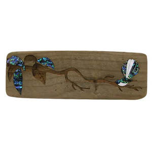 Souvenir Collection: Paua & Recycled Wood Wall Art