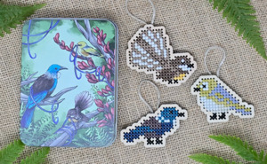 Craft Collection: Ornament Cross Stitch Kit Set (3 in a tin)