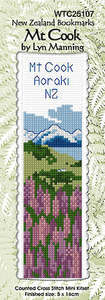 Craft Collection: Cross Stitch Bookmark Kits - Mt Cook & Mt Cook Lily
