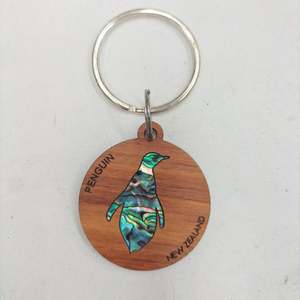 Rimu & Paua Keyring