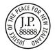 6 JP Round Stamp with JP Number