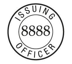 6A Issuing Officer JP Stamp