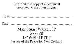 Products: 7 Certified Copy With JP Stamp