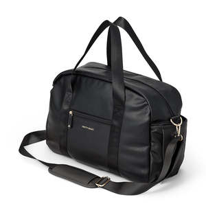 STELLA BABY BAG Black Pebbled