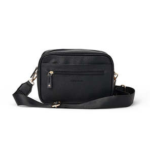 Luxury Bag Collection: HARPER CROSS BODY BAG Black Pebble
