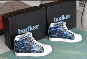 Sneaker Heels: Bodker Sneaker Heels Camo