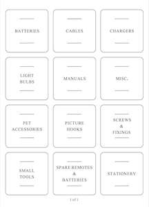 Square Label Set | Home Edition