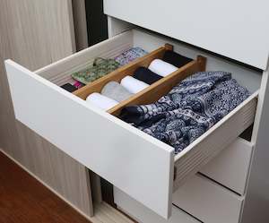 Bamboo Deep Drawer Dividers - 2 pack