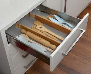 Bamboo Shallow Drawer Dividers - 2 pack