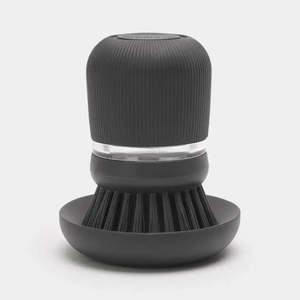 Soap Dispensing Dish Brush - Dark Grey