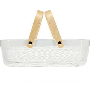 Products: Shallow Wire & Wood Basket