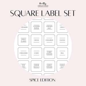 🎁 Square Label Set | Spice Edition (100% off)