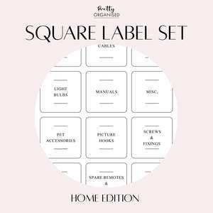 🎁 Square Label Set | Home Edition (100% off)
