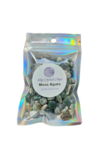 Moss Agate Chip Bag 60g