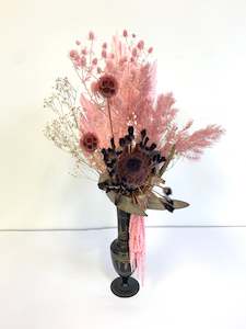 Burgundy & pinks in a vintage vase