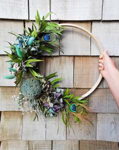 Inspo: Blue dried wreath