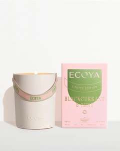 ECOYA - Blackcurrant & Mint Ceramic Candle