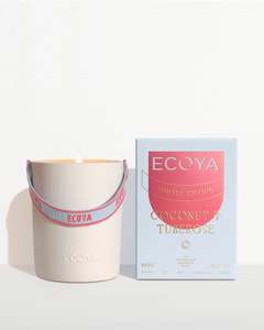 ECOYA - Coconut & Tuberose Ceramic Candle