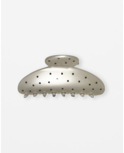 Gifting Guide: Stella + Gemma Pearl With Black Dots Hair Claw - Brand-Stella & Gemma Accessories : Preview & District NZ Women's Fashion Online - Stella + Gemma Ongiong Hair Claw