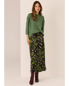 Products: POL Keaton Bias Skirt - Brand-POL : Preview & District NZ Women's Fashion Online - POL AW26 Maxi Skirt