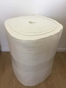Insulation Materials: Ceramic Fibre Blanket 128kg/M3, 25mm thick x 610mm wide x 7.62m long Full Roll