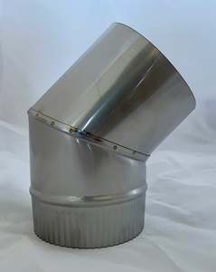 45 Degree Bend, Stainless Steel, Rigid - Available in two diameters