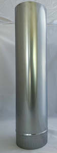 Chimney Flues: Flue Pipe, Stainless Steel, 600mm Length - three sizes available