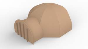 950mm Cardboard Mould And Kits: 950mm Cardboard Pizza Oven Mould - just the basic mould