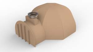 950mm Cardboard Mould And Kits: 950mm Cardboard Oven Mould - with vent former and SS flue starter