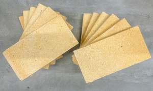 Fire Bricks 230 x 115 x 25mm, Lot of 12 Bricks