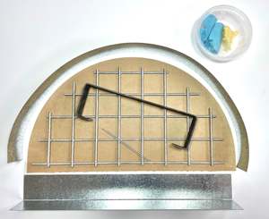 Door Mould for 800mm Pizza Oven Including Reinforcing and Handle