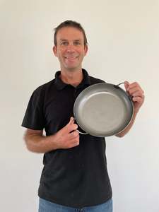 Cooking Tools And Toys: Paella Pan, 260mm, Iron, NZ Made, Commercial Grade