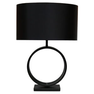 Furniture: Caribbean Lamp in Nickel Finish inc Shade 65cm