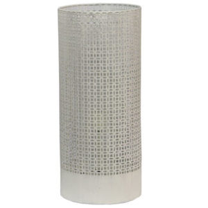 Furniture: Caribbean Lamp in Nickel Finish inc Shade 65cm