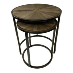 Furniture: Caribbean Lamp in Nickel Finish inc Shade 65cm