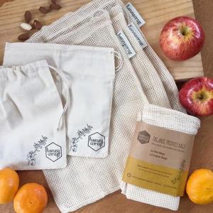 Honeywrap Five-Pack of Organic Produce and Bulk Bin Bags