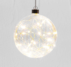 Products: Silver Thread Sphere Hanging Glass Light