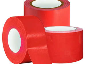 Shrink Wrap Supplies: Red Fabric Repair Cloth Duct Tape 50M X 200 Micron - 3 Sizes