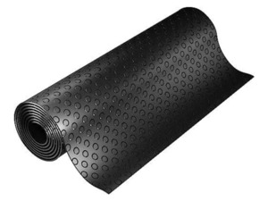 Light Heavy Impact Protection: Recycled Rubber Coin Mat Roll - 1.5m * 10m (15 sqm. coverage)