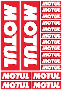 MOTUL STICKER SHEET