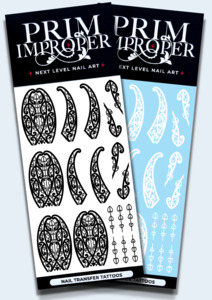 MĀORI NAIL TRANSFER TATTOOS | TE AO MĀRAMA PETITE | BLACK & WHITE