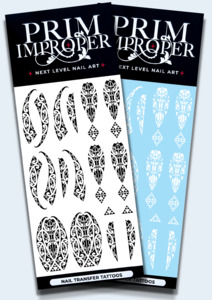 MĀORI NAIL TRANSFER TATTOOS | TE PŌ PETITE | BLACK & WHITE
