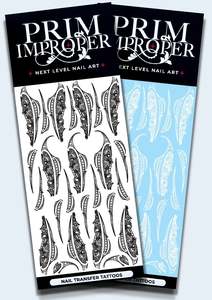 MĀORI NAIL TRANSFER TATTOOS | NGĀ MOEMOEĀ O WHAKARURU | BLACK & WHITE