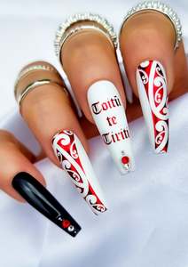 MĀORI NAIL FOILS | HINEMOANA | RED